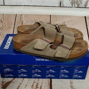 Birkenstock Arizona Sandals Taupe Size 37